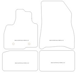 Tappetini per Dacia Duster III Mild-Hybrid 06.2024- MTM Top